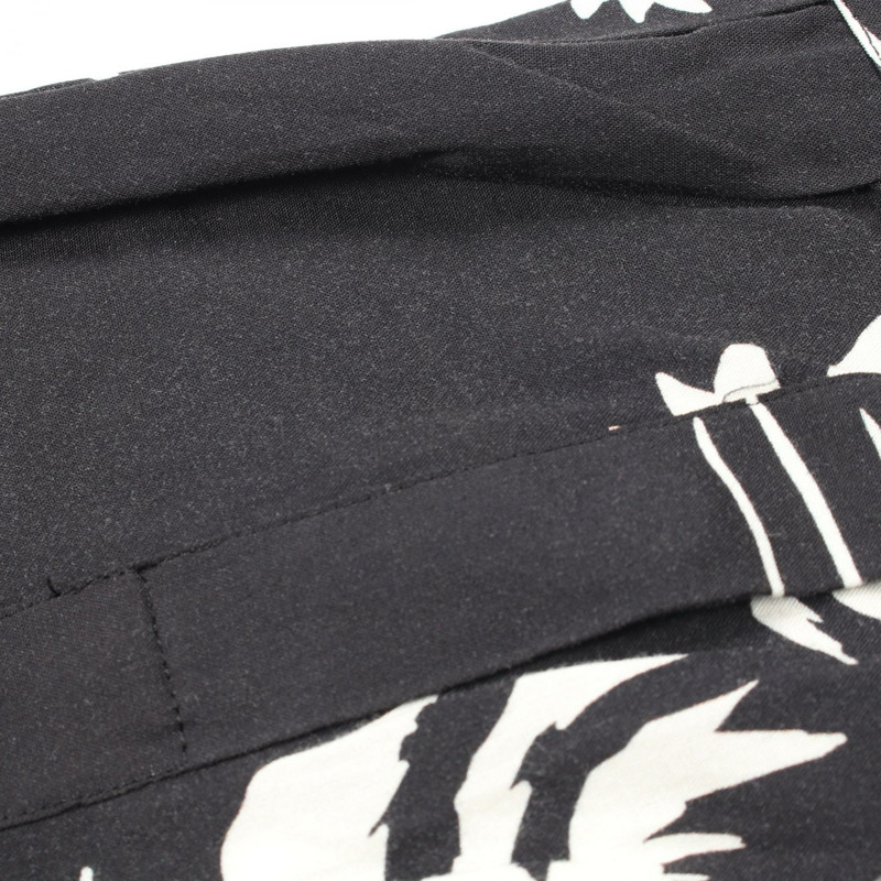 CELINE 印花襯衫 2C028466M 人造絲 黑色 白色 42碼 二手 男款-6