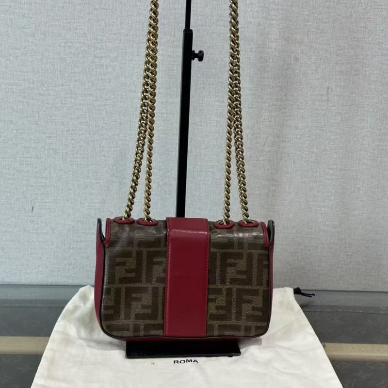 FENDI mini 斜背法棍包 18.5*12*4 98新配件塵袋-2
