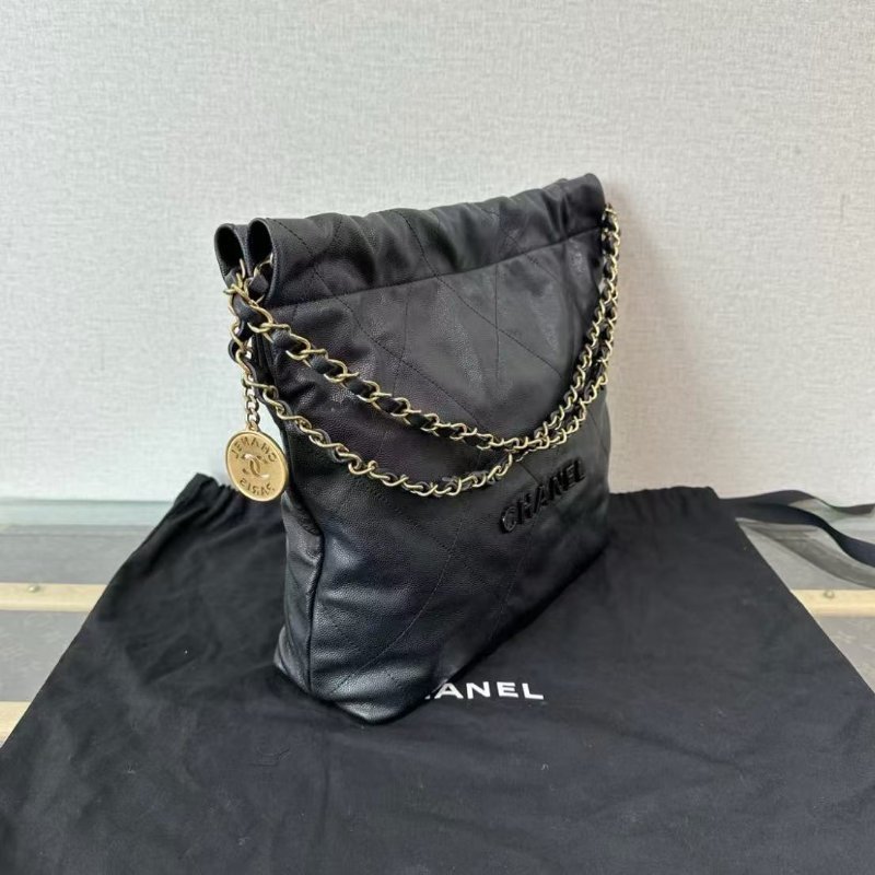 ✨CHANEL 22bag黑金黑字子母垃圾袋30*30*8 99新配件塵袋-1
