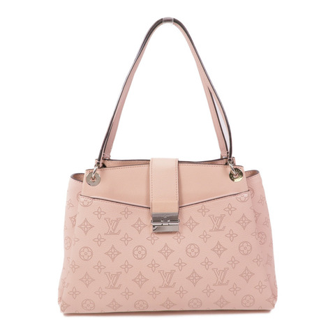 LOUIS VUITTON 牛皮皮革Mahina Sevres Magnolia銀扣肩背袋