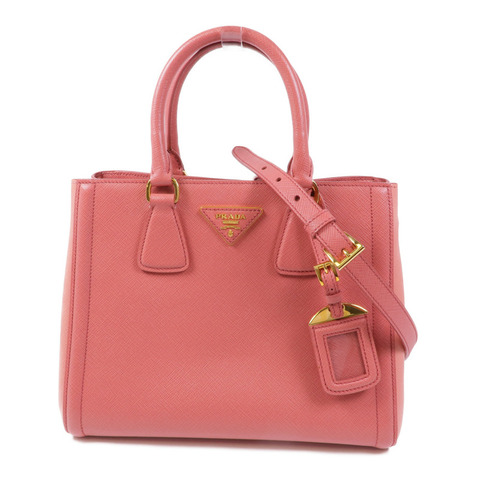 PRADA Saffiano皮革Galleria金扣手挽肩背兩用袋