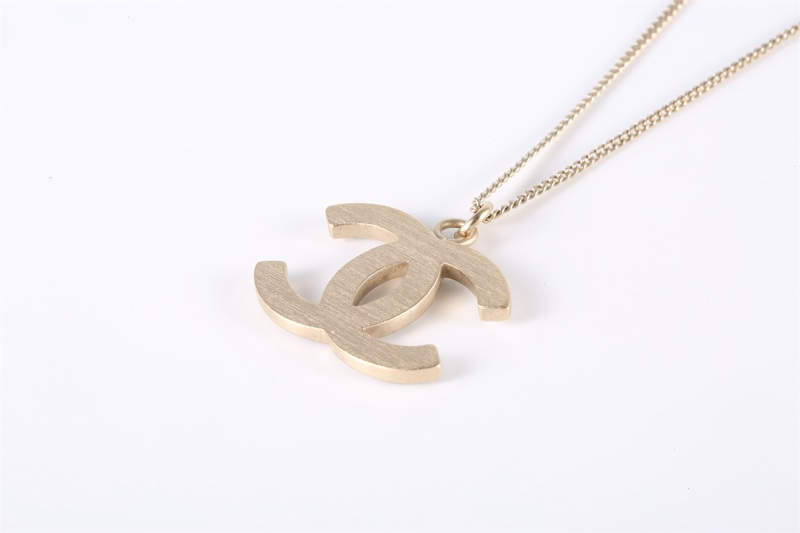 CHANEL(香奈兒) 合金 雙C 方鑽 項鏈-2