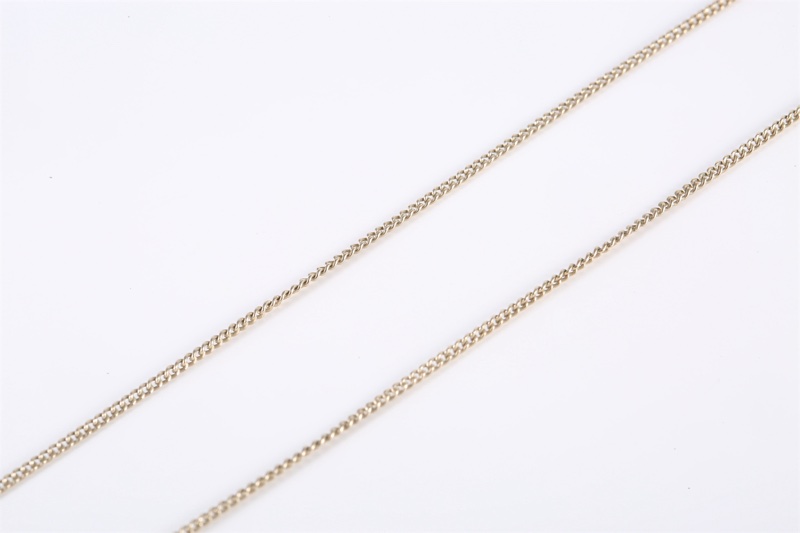 CHANEL(香奈兒) 合金 雙C 方鑽 項鏈-3