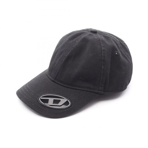 DIESEL C-PLAK 帽子 A11357 0PFAA 棉質黑色 二手 男式