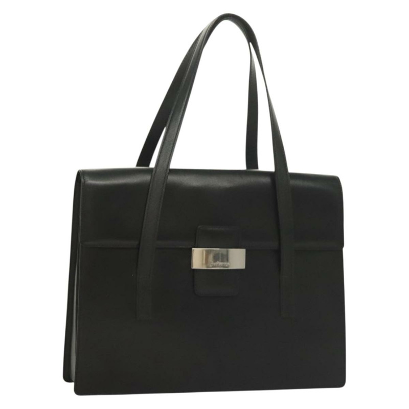 【日本直送】Burberry 手提包 皮革 黑色 銀色 正品 ep9512-0