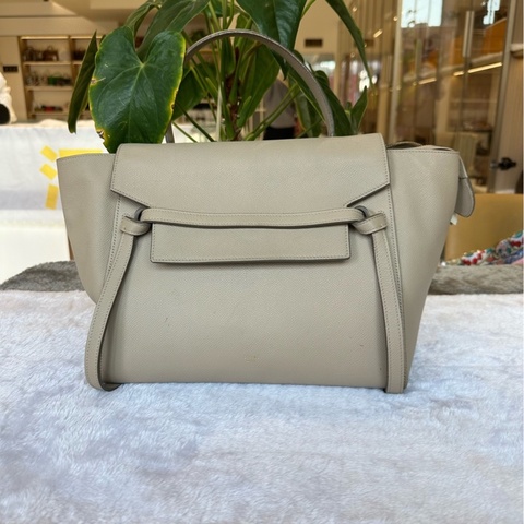 Celine 笑臉大號 BELT迷你粒面牛皮革手袋