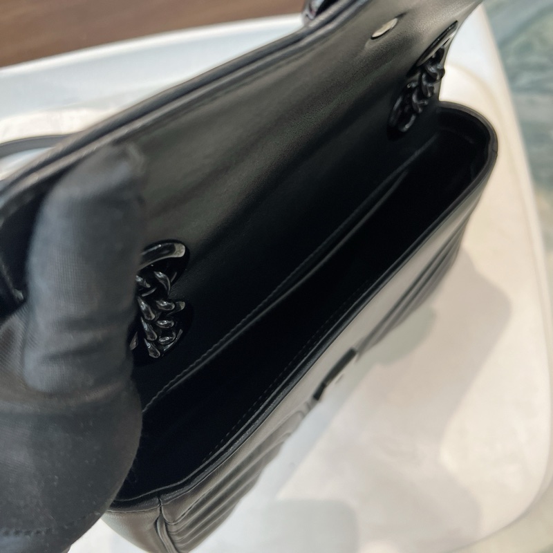 Gucci 古馳 馬蒙 22 全黑-6