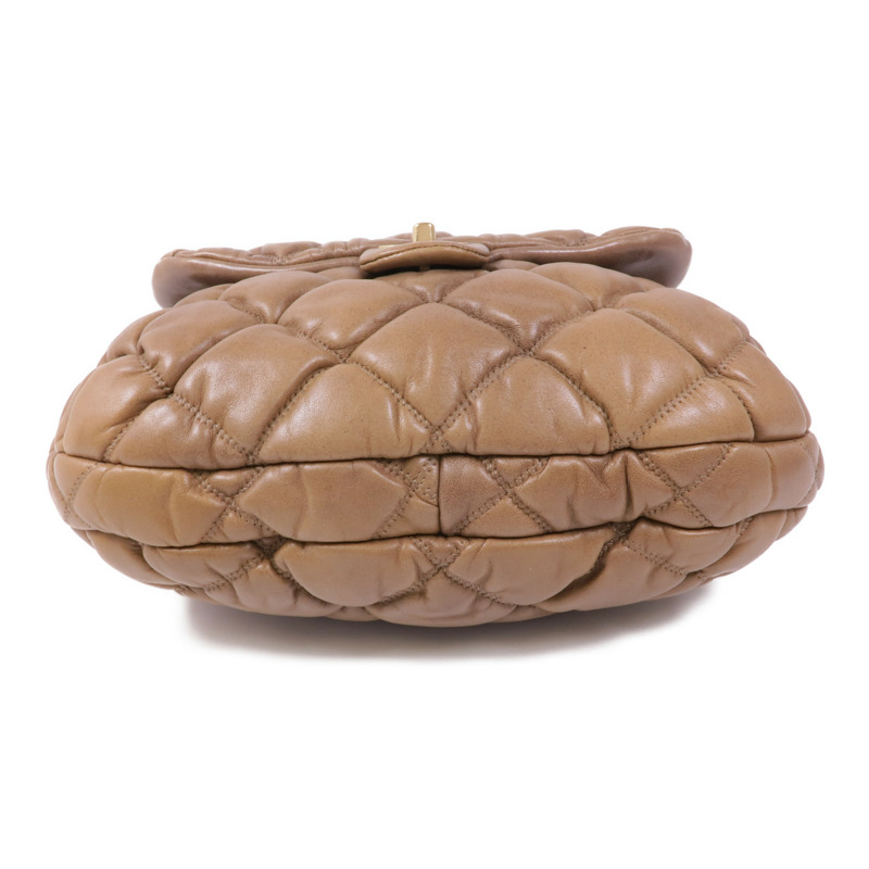 CHANEL 牛皮皮革Bubble Quilt Flap Bag金扣鏈帶肩背袋-3