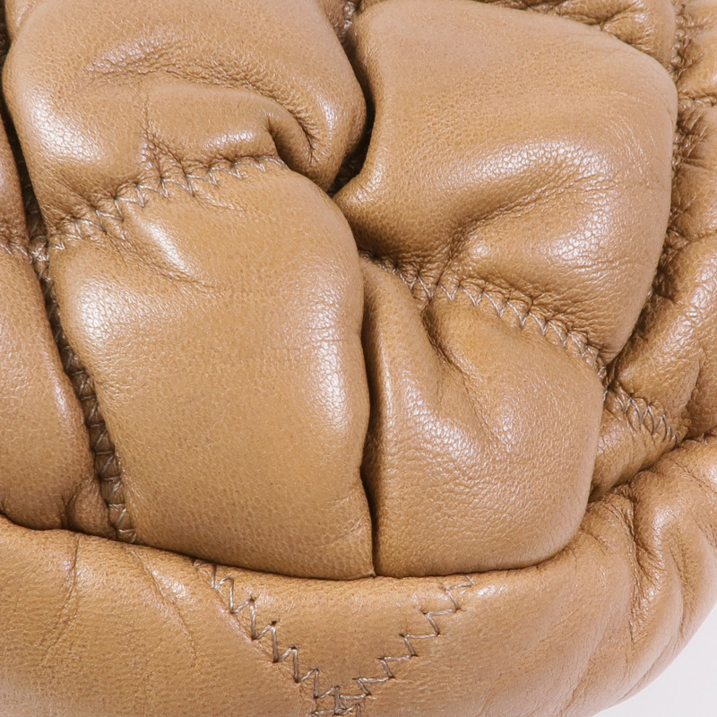 CHANEL 牛皮皮革Bubble Quilt Flap Bag金扣鏈帶肩背袋-6