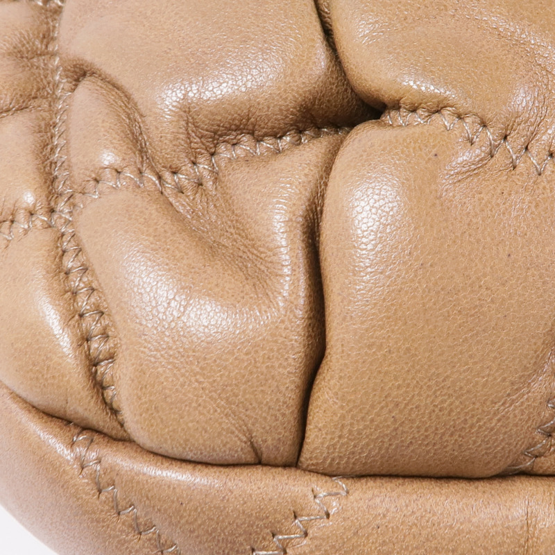 CHANEL 牛皮皮革Bubble Quilt Flap Bag金扣鏈帶肩背袋-7