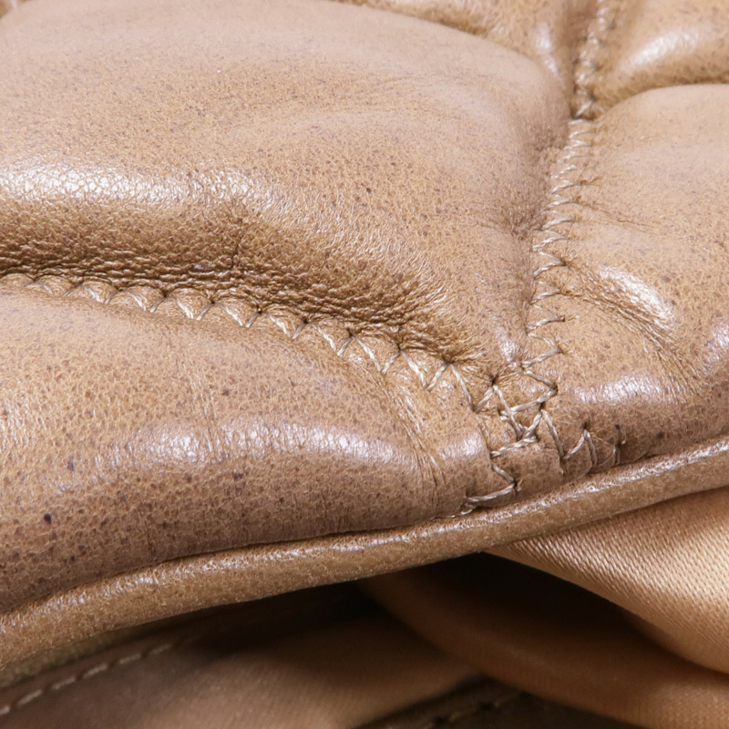 CHANEL 牛皮皮革Bubble Quilt Flap Bag金扣鏈帶肩背袋-13