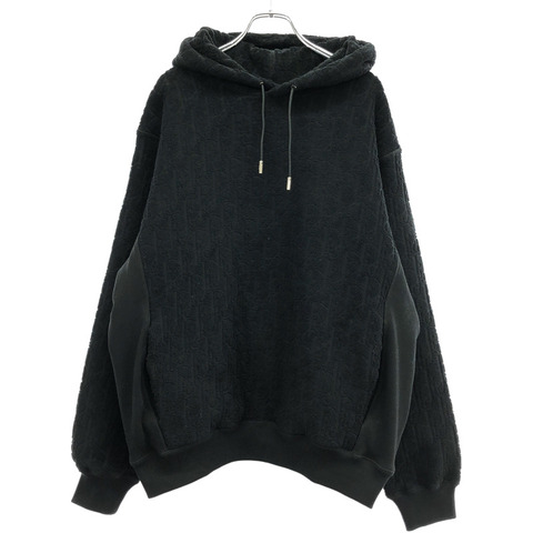 Christian Dior 連帽衫 113J631A0684 棉黑色二手中性款 #M
