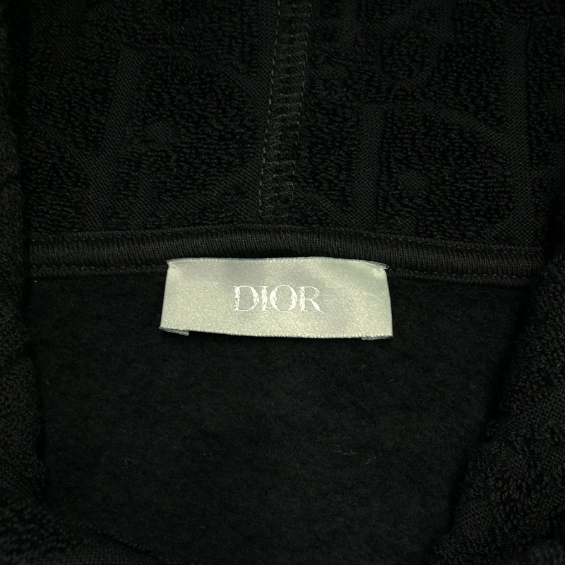 Christian Dior 連帽衫 113J631A0684 棉黑色二手中性款 #M-4