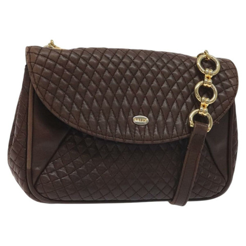 BALLY 肩背包 皮革 棕金色 正品 128025