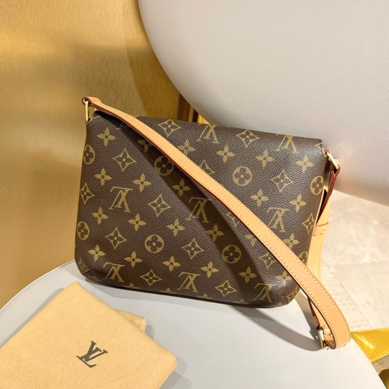 LV 老花 99新王菲包橫版 單肩包 27*20cm-1