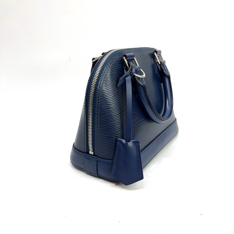 LV 深藍EPI 銀釦Alma BB手提斜背包 M40862-2