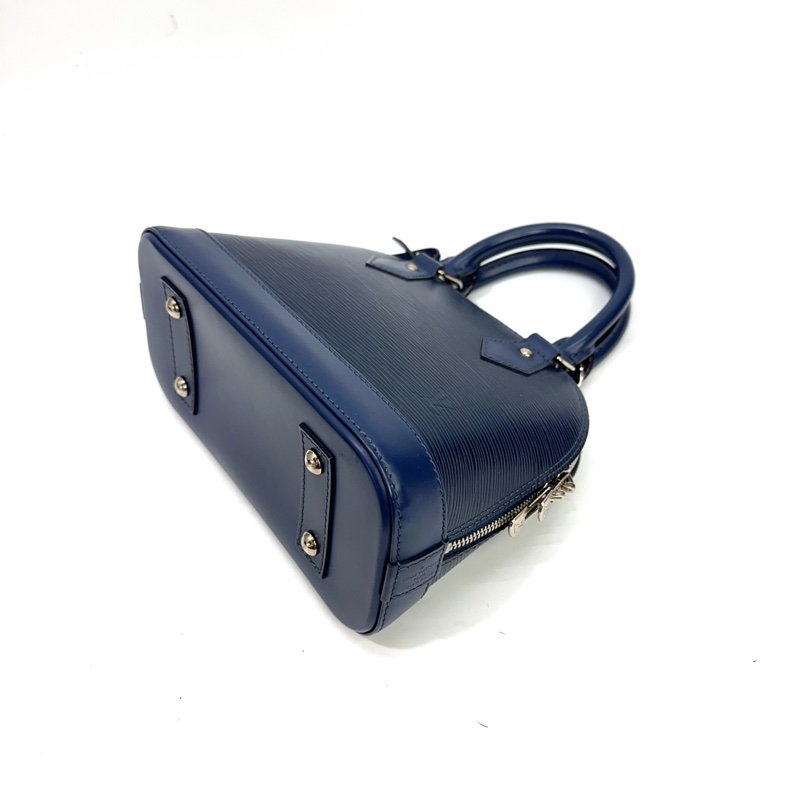 LV 深藍EPI 銀釦Alma BB手提斜背包 M40862-7