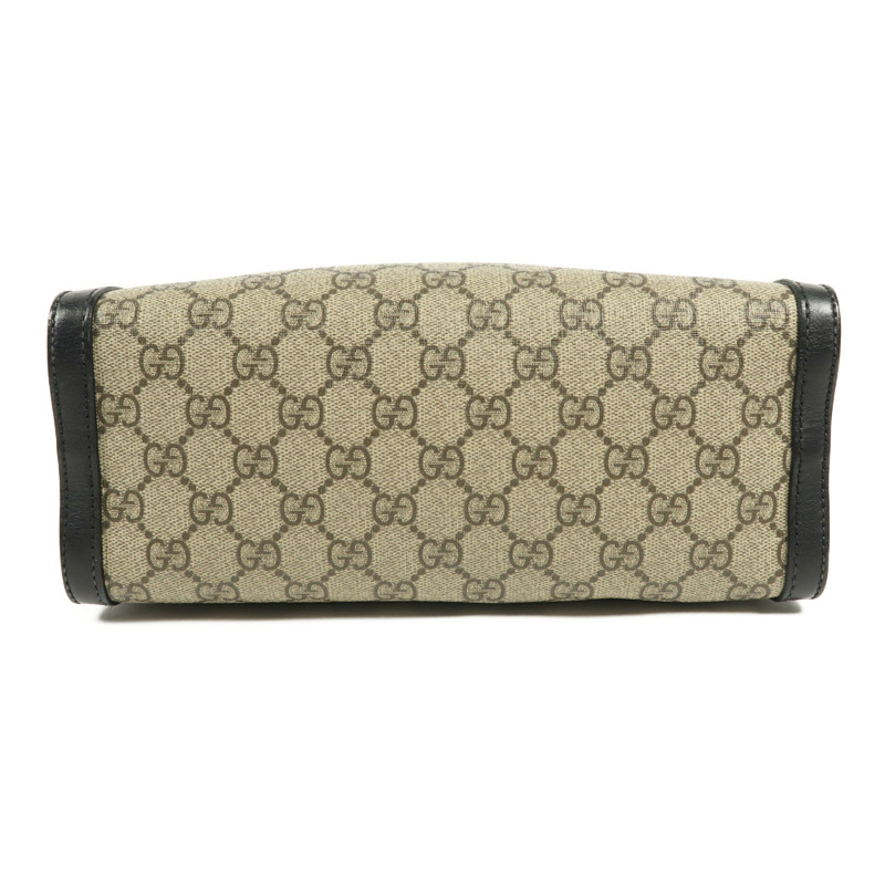 GUCCI 塗層帆布Padlock GG Small金扣肩背袋-3