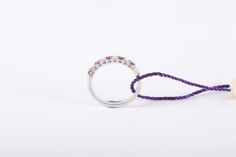 TIFFANY&CO(蒂芙尼) 鑽石 pt950 間鑽 排鑽戒指-2