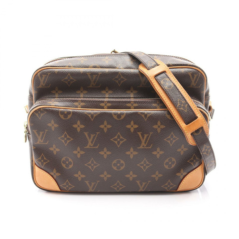 LOUIS VUITTON Nile 單肩包 M45244 Monogram 帆布皮革棕色二手女士包