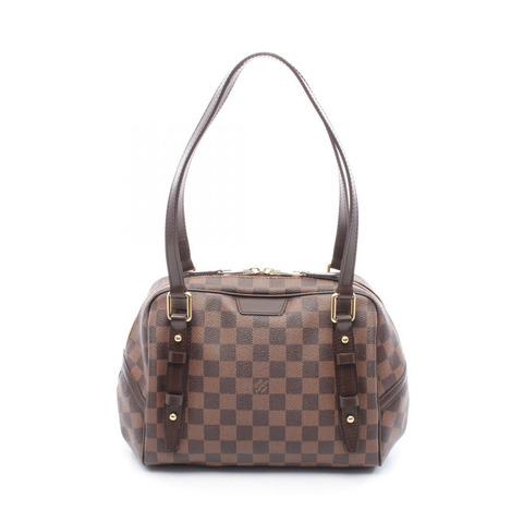 LOUIS VUITTON Rivington PM 單肩包 N41157 Damier 帆布皮革 Ebene 二手
