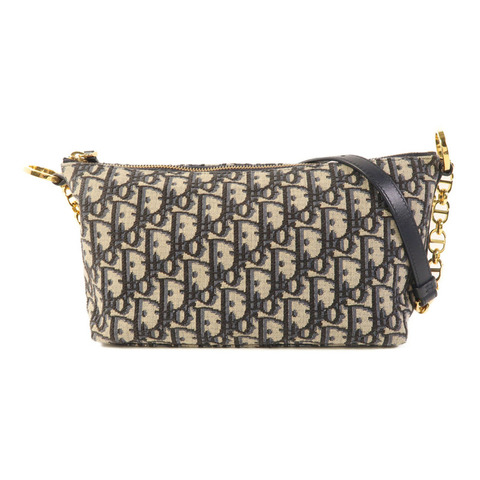 Dior 帆布Chain Shoulder Bag金扣肩背袋
