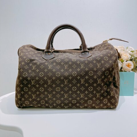 TW4351 Louis Vuitton 路易威登 老花 手拎包 Monogram Mini Lin Speedy 30 Hand Bag