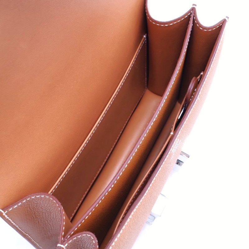 HERMES Mini constance 19 - 金棕銀-3