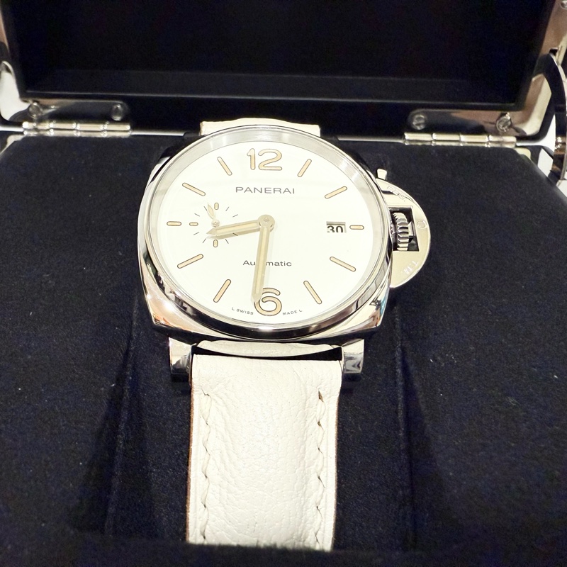PANERAI沛納海白色錶Luminor due手錶42mm/PAM01046-3