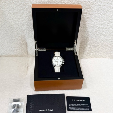 PANERAI沛納海白色錶Luminor due手錶42mm/PAM01046