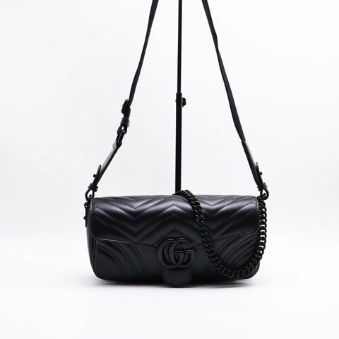 GUCCI Marmont法棍包 - So black
