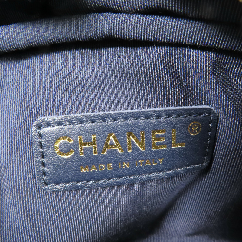 CHANEL 牛皮皮革Shoulder Bag金扣鏈帶肩背袋-11