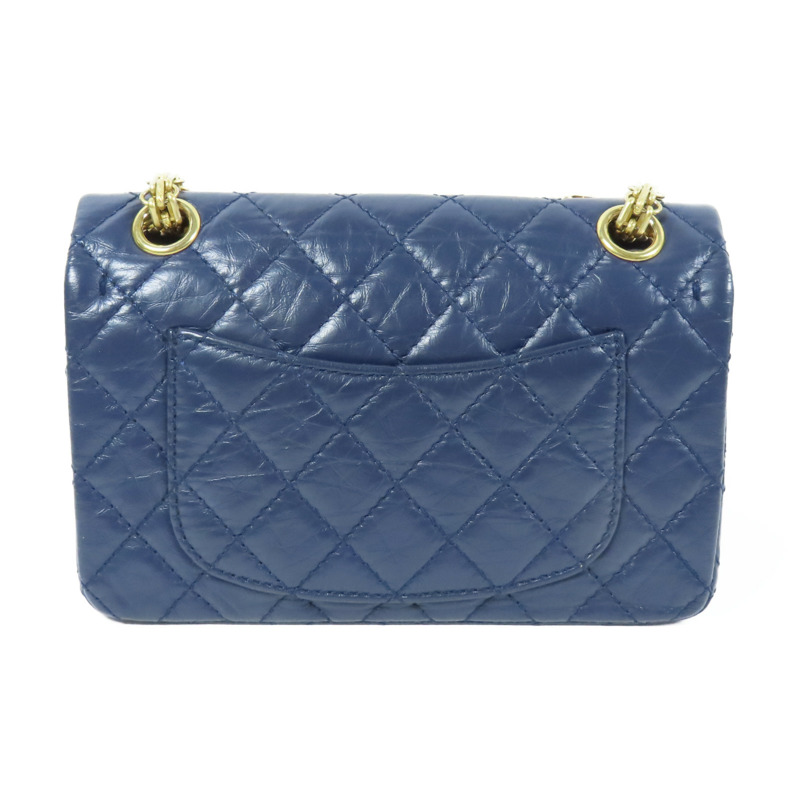 CHANEL 牛皮皮革2.55金扣鏈帶肩背袋-1