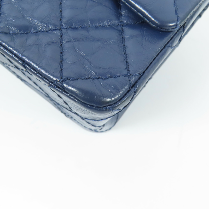 CHANEL 牛皮皮革2.55金扣鏈帶肩背袋-7