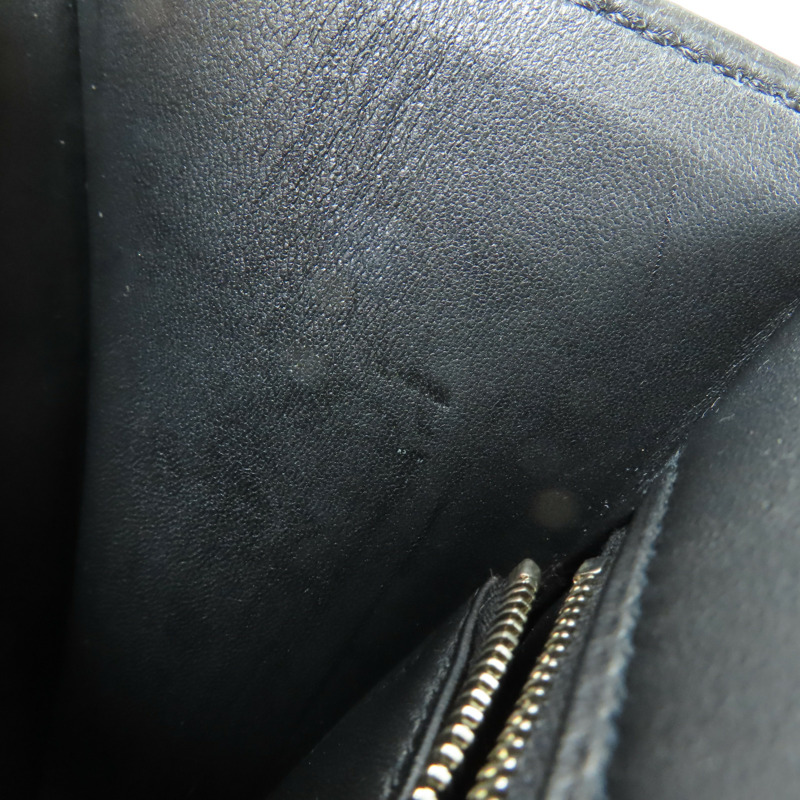 HERMES Sombrero皮革Constance 29銀扣肩背袋89 Noir-10