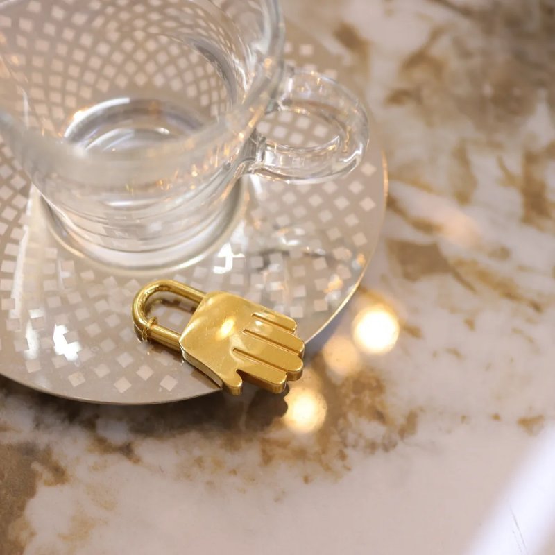 Hermès 手掌 Cadena Lock 包包綴飾 鎖 (2002年典藏款)-0