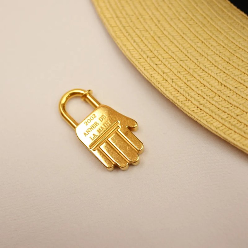 Hermès 手掌 Cadena Lock 包包綴飾 鎖 (2002年典藏款)-6