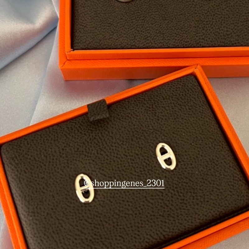 愛馬仕 Hermes 全新品 純銀！迷你豬鼻耳環-3