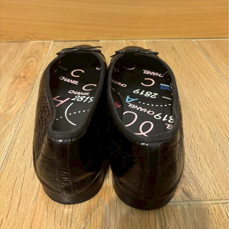 Chanel 黑色平底芭蕾舞鞋 大碼-2