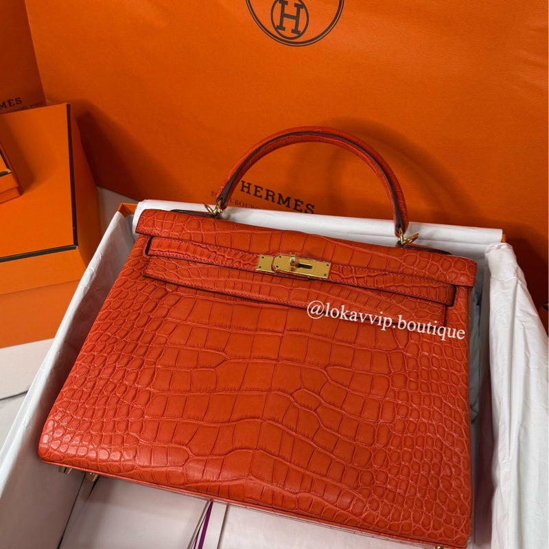 🔥不到百萬🔥愛馬仕 Hermes Kelly 32 Touch 超美罌粟橘-0