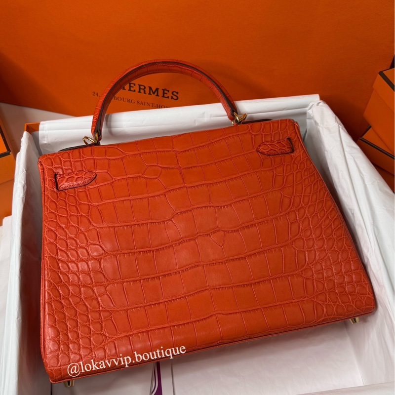 🔥不到百萬🔥愛馬仕 Hermes Kelly 32 Touch 超美罌粟橘-1
