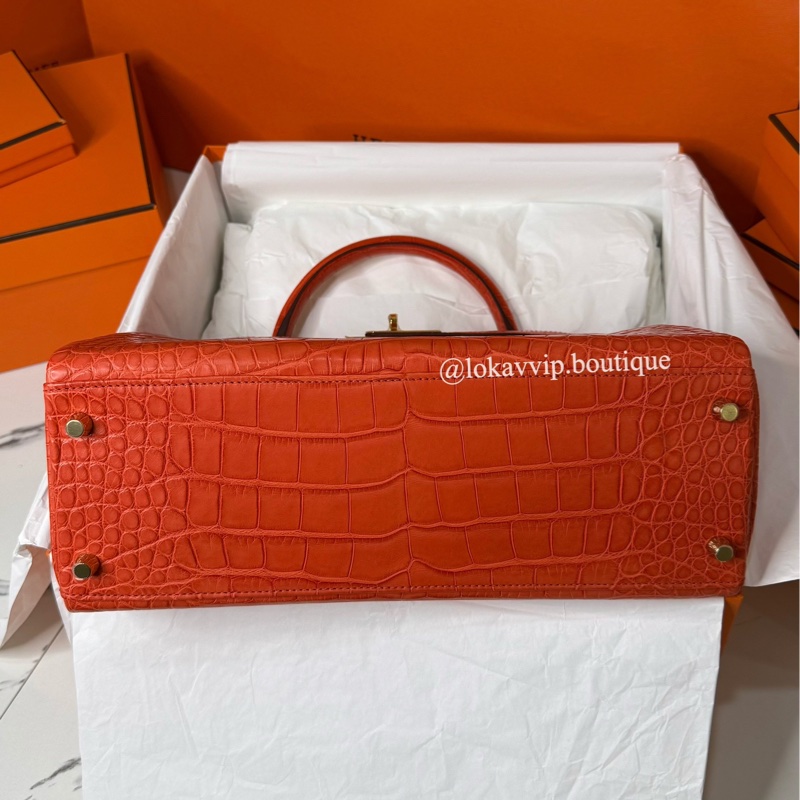 🔥不到百萬🔥愛馬仕 Hermes Kelly 32 Touch 超美罌粟橘-7
