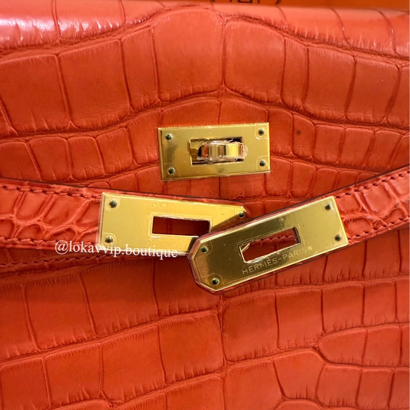 🔥不到百萬🔥愛馬仕 Hermes Kelly 32 Touch 超美罌粟橘-9