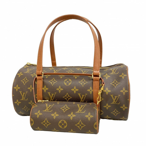 Louis Vuitton Monogram Papillon 30 手提包 M51385 棕色 女款