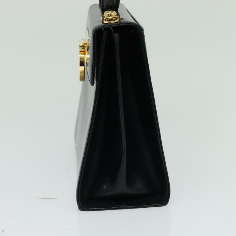 【日本直送】Salvatore Ferragamo Gancini 手提包 皮革 2 向 海軍藍 金色 正品 129297-3