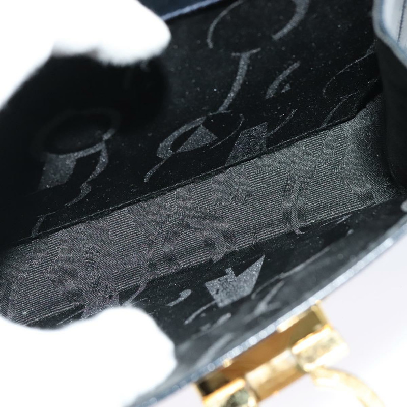 【日本直送】Salvatore Ferragamo Gancini 手提包 皮革 2 向 海軍藍 金色 正品 129297-19