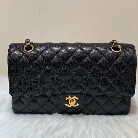 「JL精品代購」97新 Chanel 香奈兒 荔枝牛皮cf25