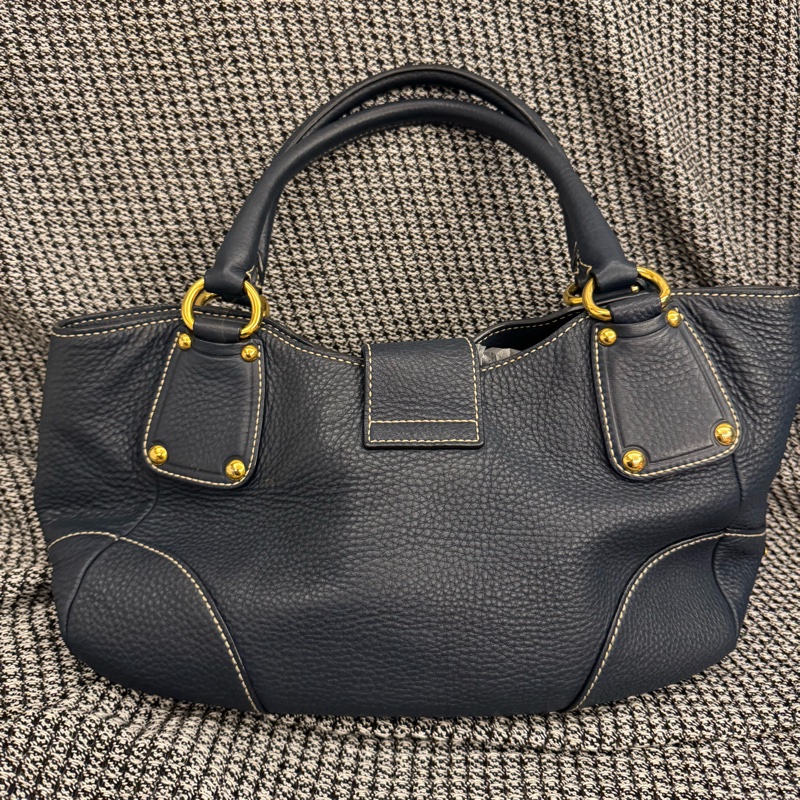 Prada真皮手提托特包-6