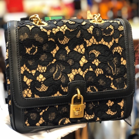 全新D&G BLACK LACE BAG