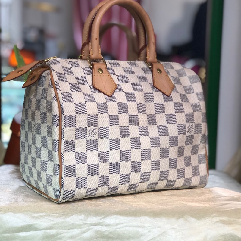 Louis Vuitton Pre-Owned Damier Azur Speedy 25 波士顿包（2016年典藏款）-1
